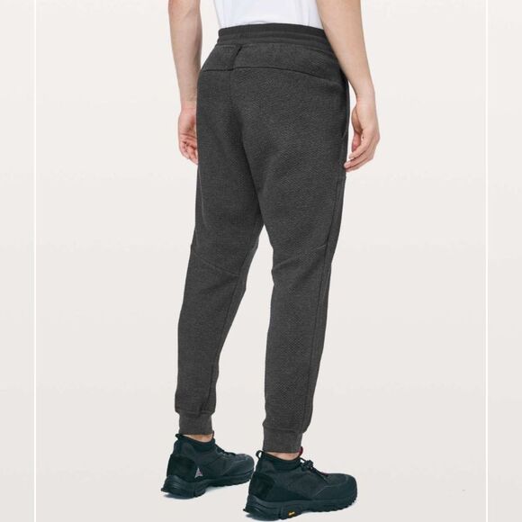 Lululemon At Ease Jogger Heathered Black Men's Gray Jogger Pants size Small - Picture 2 of 12